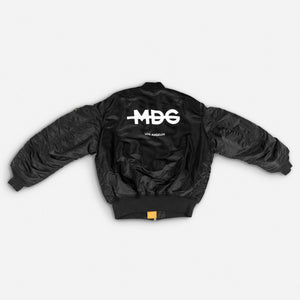 Bomber jacket deals orange inside